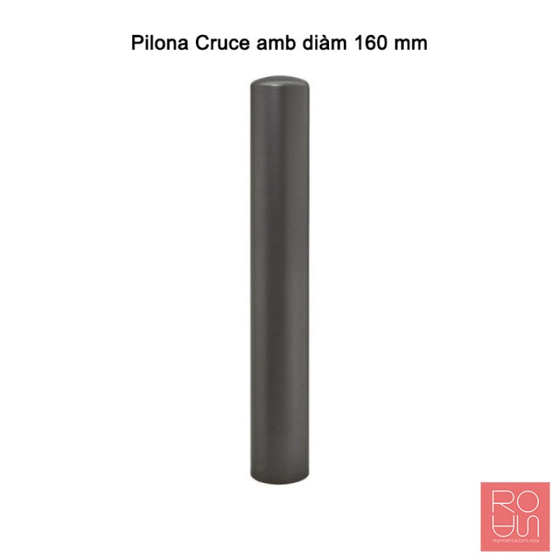 Pilona urbana fixe Cruce d'acer